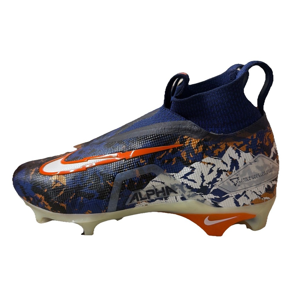Nike Alpha Menace Elite 3 RW Wilson Bronco Cleat Blue White | CV0578-400 Men 7.5